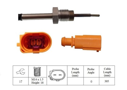 Exhaust gas temperature sensor - exhaust,