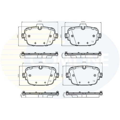 Brake pads set - audi, 4mb
