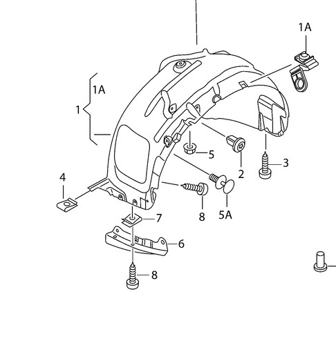 Audi 15 oem fender - q7, 07