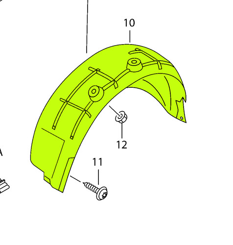 Audi 15 oem fender - 15,