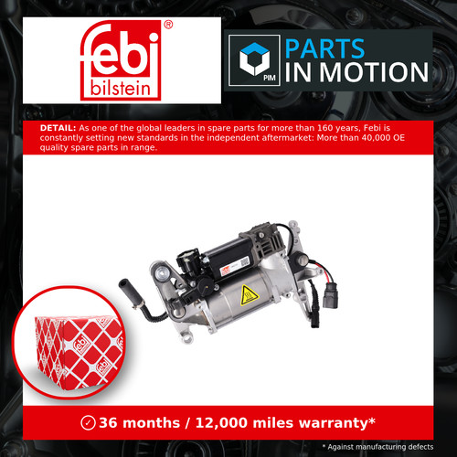 Air suspension compressor fits - air,