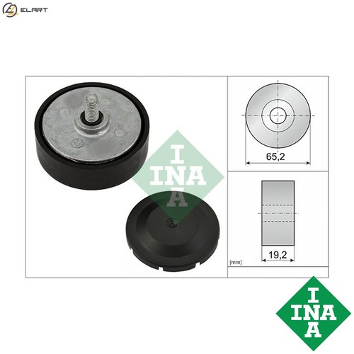 Deflectionguide pulley vribbed - pulley,