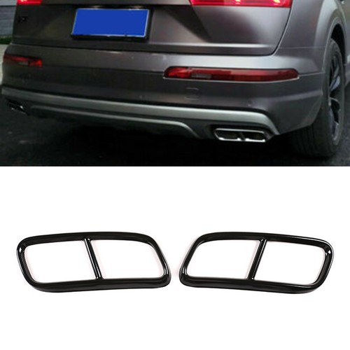 Black rear exhaust muffler - rear,